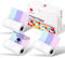 Phomemo-Papier-10-Jahre-Regenbogen-selbstklebendes Papier, M02/M02Pro/M02S/M03/M03AS/M04S/M04AS Mini-Aufkleber-Drucker-Papier, Mini-Taschen-thermisches Pinter-Papier, 3-Rollen