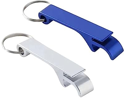 Ouvreur de Bouteille, 2 Pcs Ouvreur de Bouteille de Bière, Décapsuleur en Alliage D'aluminium, Décapsuleur Porte-Clés, Mini Ouvre-Bouteille, pour Fête, Festivals
