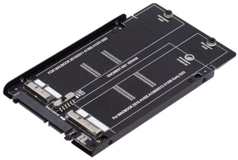 chenyang Adaptateur de boîtier combo SSD Mac 12 + 6 broches et 17 + 7 broches vers SATA 2,5 2 en 1 pour Mac Air Pro Retina SSD 2010 2011 2012