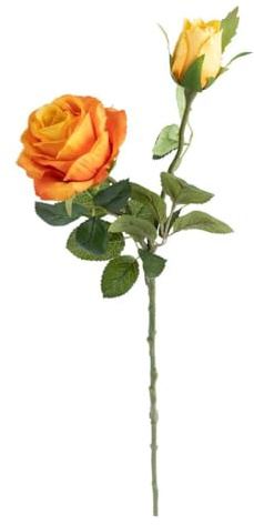 Atmosphera - Künstliche rosenstängel orange h48cm