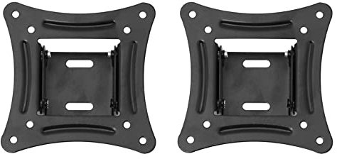 Oikabio 2 soportes universales de pared para TV de panel plano fijo de 10 grados de ángulo de inclinación para monitor LCD LED de 14 a 27 pulgadas, 750072601
