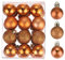 sourcing map Christmas Ball Ornaments Christmas Tree Decorations Balls Orange Baubles 1.6/4CM for Party Decoration Wedding Holiday Christmas Decor 24Pcs