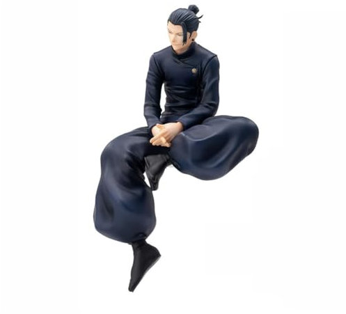Puruuige Geto Suguru Figur Modell Anime Figur Sitzende Pose Charakter Statue 14 cm PVC Desktop Dekoration Geschenke