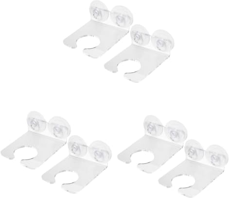 PRETYZOOM 6 STK Weinglasregal Duschtassenhalter Becherhalter Für Die Badewanne Badewannen-tassenständer Transparenter Weinbecherhalter Dusche Badewanne Bierhalter Saugnapfhalter Acryl