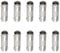 brileze 10 Pcs BNC Female to Female Coupler Connector Adapter BNC in Line Adaptor Socket for Cctv Security Camera Video Sdi/Bnc Cable Joining Extension Straight Connector Adaptor, Silver