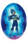 Comercial Mercera, Decorative Iron-On Patch, Dragon Ball, Thermal Knee Patches Dragon Ball for Repairing T-Shirts, Jackets, Trousers, 100% Polyester, 11 x 8 cm (Vegeta Super Saiyan Blue)