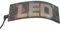 LED Laufschrift Programmierbar Namensschild Flexible Leuchtschild Dislplay APP Gesteuert USB Betriebene für Auto, Shop, Bar, Graffiti Werbeschild Led Anzeigetafel (17.3x7cm)