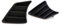 NATWEE Nebelscheinwerfer-Grill Kompatibel Mit Toyota Für Hilux 2011 2012 2013 2014 2015 52128-0K030 Auto-Frontstoßstange Nebelscheinwerfer Gitter Netzabdeckung Rahmen Haube Zierteile