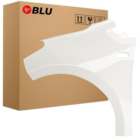 BLU Kotflügel Passend für VW UP! LB9A Links Weiss | 2012-2016 | Vorderseite Vorne | Lackiert | Einbaufertig