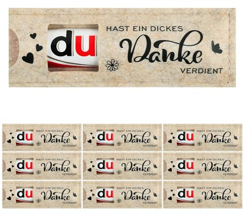 BOFUNX 18pcs Du hast ein dickes Danke verdient Geschenke für Schokolade Verpackung Hülle Filz Schokoriegel Geschenk Verpackung Team Geschenk Rücktritt Geschenk Mitarbeiter Geschenk