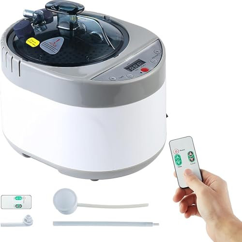 Vapor Vaporizador De Sauna, Máquina De Sauna De Inicio, Vapor De Sauna Portátil Con Pantalla De Temporizador De Contorno Remoto, Vapor De Terapia Corporal,Para Regular Las Emociones Y Ayudar A Alivia