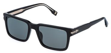 Police SPLR75 Brille, glänzend schwarz, regulär, Unisex, Erwachsene