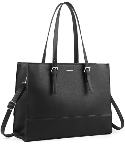 TANTOMI Laptop Handtasche Damen, 15,6 Zoll Aktentasche Damen, Computertasche, Business-Schultertasche, Bürotasche, Handtasche