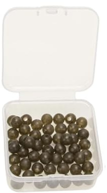 Nachhaltige Verbund-Angelperlen, 5 mm, 6 mm, 8 mm, flexible Maße für beste Bohrer, Schneiderei, Fischanziehperlen, 50 Stück