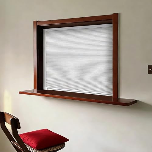 Vibeo Puerta Enrollable Puerta de Armario Enrollable hacia Arriba para Cocina, Mueble Persiana Retráctil Flexible, Puerta Corredera Tipo Acordeón Plegable para Armario(50x40cm(19.7x15.7in))