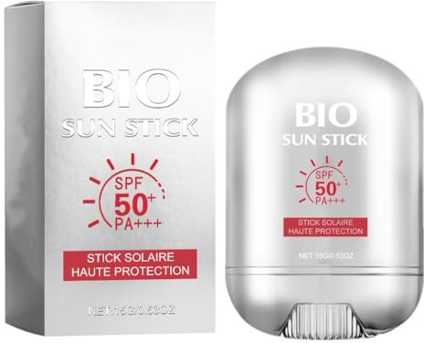 Sonnenschutzstift mit hohem Lichtschutzfaktor (LSF), wasser- und schweißfest, erfrischend und nicht klebrig, praktisch für unterwegs, ideal für den täglichen Gebrauch, 15 g