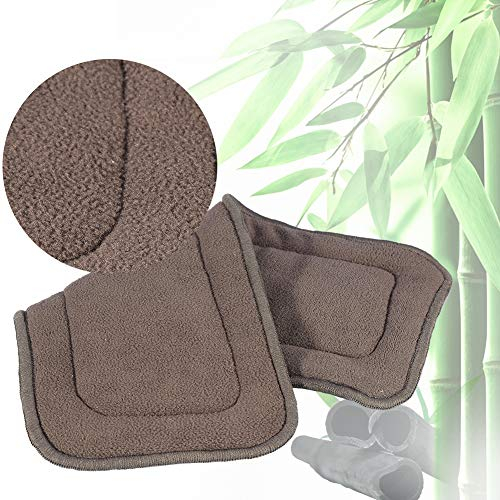 2 Sizes Adult Diaper, Charcoal Bamboo Charcoal Diaper Insert, Reusable Breathable Washable Incontinence Pad for Adult Elderly Kids Use(M)
