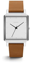KOMONO Konrad Metropolis Japanische Analoge Quarzuhr für Herren mit Echtes Lederarmband