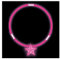 10 Stück Set - Knicklicht Halskette/Kette mit Stern in Pink leuchtend - toller Schmuck für Hochzeit, Junggesellenabschied, Fasching, Karneval oder Kinder-Geburtstag