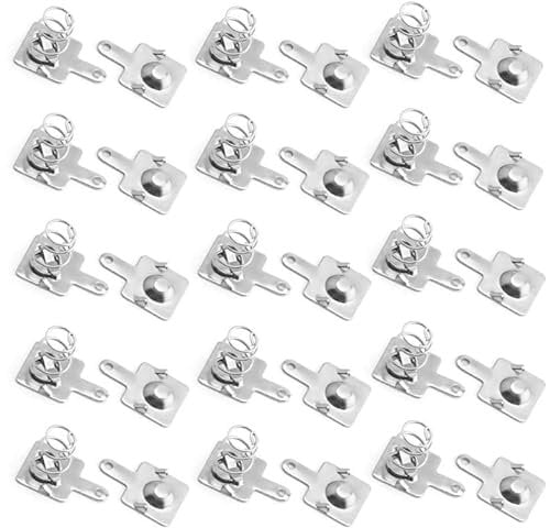 Fielect 50pairs AAA Battery Spring Plate AAA Battery Positive Negative Conversion Spring Contact Nickeling Plate 9.5mmx9mm