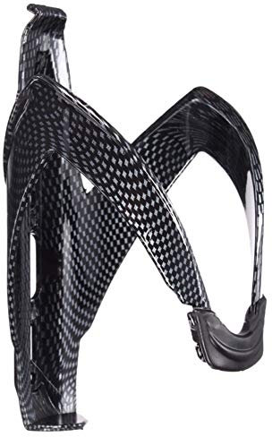 Benoon Stylish Bottle Cage, Mountain Bike Carbon Fiber Water Bottle Rack, Easy Installation, Black