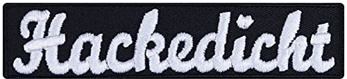 Hackedicht Aufnäher gestickt Beer Patch Bier Aufbügler Bügelbilder Bierliebhaber DIY Geschenk Biertrinker Applikation zum aufbügeln für T-Shirt/Tasche/Jeans - 90x20mm