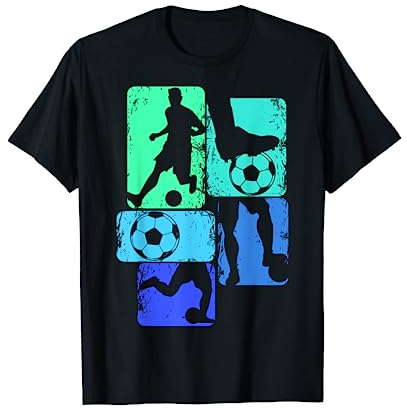 Fußballer Fußball Fußballspieler Jungen Kinder T-Shirt