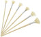 Hog Bristle Fan Paint Brushes for Acrylic & Oil or Watercolour Painting Art Artists Set, LEA-SHALL 6 PCS Paintbrush Natural Hair Professional Pens Brush with Long Wood Handle