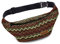 Leon Gürteltasche Bauchtasche Hüfttasche 100% Baumwolle Fanny Pack Belly Belt Moon Bag Bumbag Boho Hippie Tribal (GT zikzakbunt)