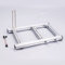 Yunseity DIY ITX Computer Open Air Gehäuse, Aluminiumlegierung Open Frame Computergehäuse, PC Test Bench Motherboard Chassis Rack DIY Kit(Silber)