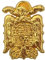 Pin de Solapa Pines de Broche escarapela de Bandera España Esmalte Con Borde (Escudo Aguila)