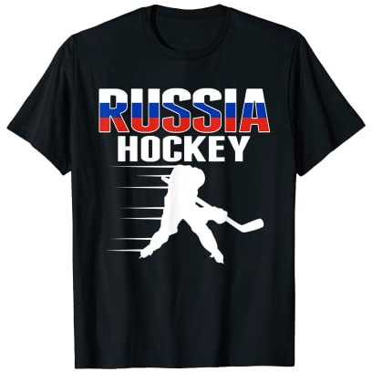 Russland Eishockey Fans Trikot Russian Hockey Team Supporter T-Shirt