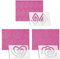 Kapyoo Freemotion Quilt-Lineale und Vorlagen-Set, Quilt-Vorlagen für Maschinensteppen, Quiltzubehör, Quiltmuster mit rutschfesten Griffen, 3 Stück (Serie A)
