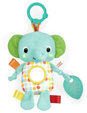 Bright Starts Huggin' Lights Musical Light Up Spielzeug, Elefant, Unisex, 0-6 Monate