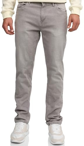 Indicode Herren Texas Moderne Jeanshose aus Baumwoll-Mischung mit Stretch | Modische Herrenjeans für Alltag und Freizeit mit Stretch, Denim Hose, Freizeithose, Stretchjeans, coole Jeanspants für Männer