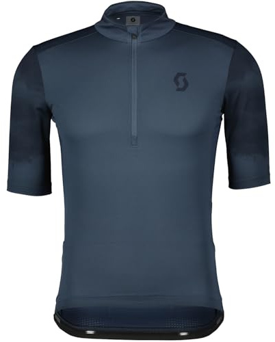 Scott Gravel 10 Fahrrad Trikot kurz metal blau 2024: Größe: S (44/46)