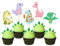 Keaziu 25 Stück Dinosaurier Cupcake Topper Baby Shower Dinosaurier Cupcake Picks Niedlich Dinosaurier Thema Baby Junge Mädchen Dinosaurier Geburtstag Party Kuchen Dekorationen Zubehör