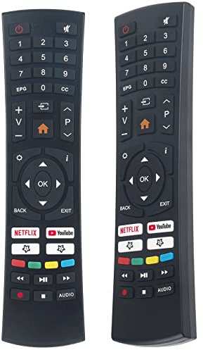 PERFASCIN Replace Remote Control operates for SANSUI CAIXUN Smart TV EC32S2N ES32S1N S32P28N S43P28FN S55A6U S40P28FN S43P28F with Net-Flix You-Tube APP Key Button