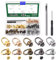 Keadic D Ringe Nieten Sortiment Set mit Installationswerkzeugen, 5 Farben sortiert, 0.62