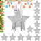 LIMITADA 12 Stück Besteckhalter Weihnachten Filz Bestecktasche Weihnachten Stern Besteckbeutel Tischdekoration Weihnachtsbesteckhalter Weihnachtsbesteck Halter Tannenbaum Bestecktasche (Stern)