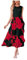 Generisch Kleid Elegant, Damen Maxi Mode Casual Crew-Hals Patchwork Hem Ärmellose Halfterkleid Halloween Dress Kleider Hochzeit Ggl Tasche Sexy Strappy Pink Faschingskostüme Sundresses (XXL, Rot)