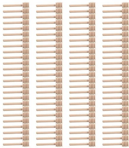 Daroplo Paquet de 100 Mini 3 Pouces Batonnets louche en Bois pour Miel, Emballage Individuel, Serveur pour Distributeur de Pots de Miel, Miel egoutte, Faveurs de Fete de Mariage