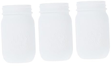 TOPBATHY 3 STK Einmachglas Vase Dekor Mini-Glasflaschen Besteckhalter Blumenhalter Ornament Blumenkübel Behälter für Blumenarrangements kleines Glas schmücken Pflanze hohes weißes Glas