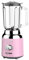 Westinghouse Retro Standmixer, 1.5 Liter Glasbehälter, 3 Geschwindigkeiten, Pulsfunktion, 6 flügliges Spezialmesser, Edelstahl, Rutschfeste Füße, BPA frei, 600 Watt, pink