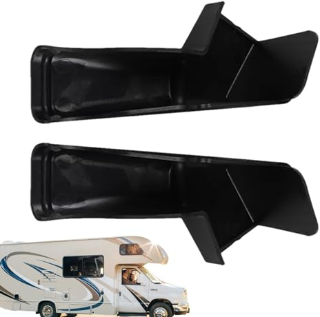 Rv Dachrinnenauslauf Verlängerungen | Erweiterte Regenrinne Wohnmobil Anhänger Hardware | Rv Regenrinne Auslauf mit Verlängerungen links und rechts zum Schutz der Oberseite des Wohnmobils an