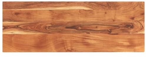 vidaXL Tischplatte, Holzplatte Rechteckig, Massivholzplatte für Bartisch Beistelltisch Esstisch, Ersatztischplatte, 140x50x2,5cm Akazienholz