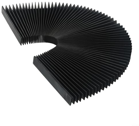 CNC-Maschinenschutz, Staubtuch, Fräsmaschine, flexibel, schützend, Gummi, Akkordeon-Faltenschutz, L 1500MM* H 15mm (Width 165mm)