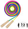 16 FT Long Skipping Rope, Adjustable Double Dutch Jump Rope for Kids, 5m Rainbow Multiplayer Rope for Boys & Girls' Outdoor Exercise & Game