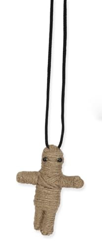 MIMIKRY Kette Voodoo-Puppe klein Halloween Kostümzubehör Rache Ritual Magie Voodoopriester