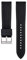CHROONOO Saffiano Leder/Kautschuk Hybrid Performance Uhrenarmband | Schwarz - 22 mm - Schließe: Silber Gebürstet | Saffiano Leder, FKM-Kautschuk | Ersatz-Armband